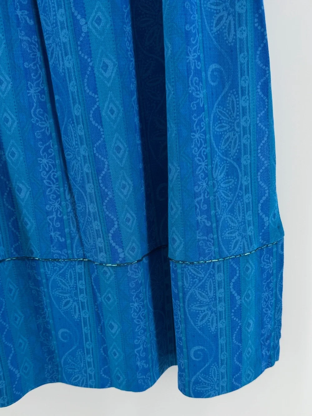 Vintage B.B. Studio Coastal Blue 3 Piece Set: Tank, Button-Down, Maxi Skirt, Med